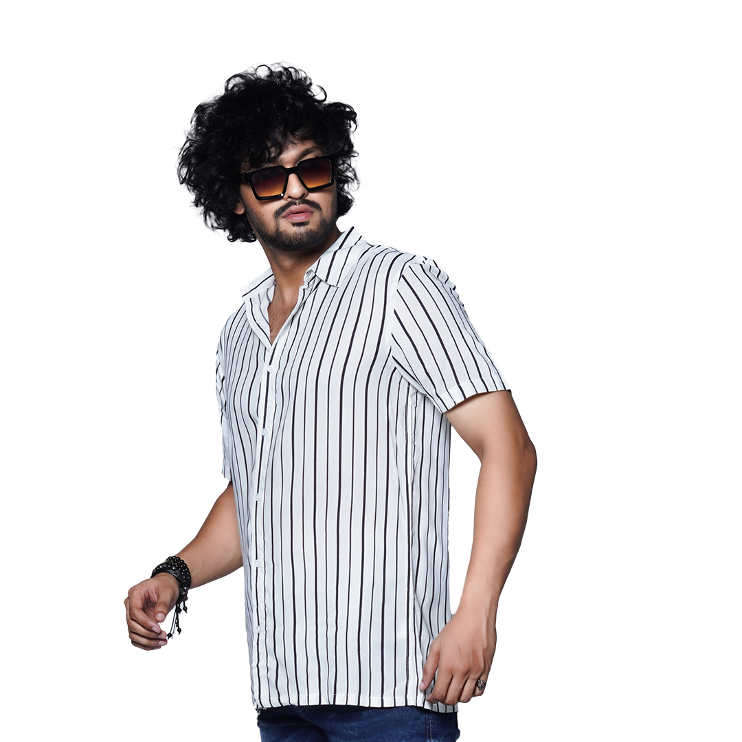 Men’s Viscose Cotton Short Sleeve Shirt